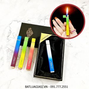 BẬT LỬA GAS ĐÁ RÃNH TAY ZORRO Z502 MÀU CẦU VÒNG (CÓ HỘP) - (XÀI GAS)