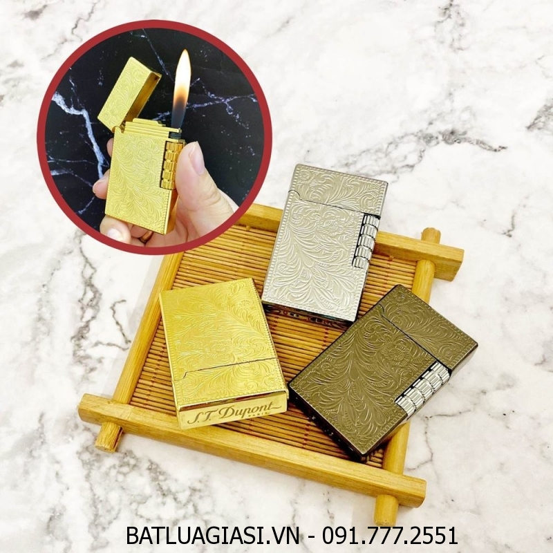 BẬT LỬA DUPONT HOA VĂN M-19 (S.T. DUPONT) - (XÀI GAS)