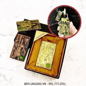 BẬT LỬA CHIEF GAS ĐÁ HÌNH QUAN CÔNG CẨN NGỌC (CÓ HỘP) - (XÀI GAS)