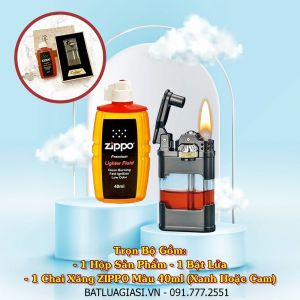 BỘ BẬT LỬA XĂNG LỘ THIÊN CHIEF CF232 (KÈM CHAI XĂNG) #ĐEN