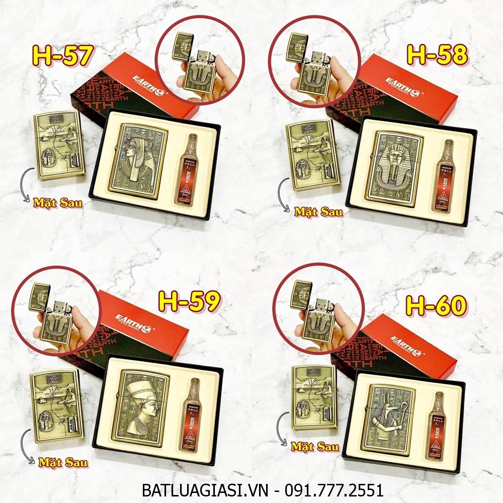 BÂT LỬA ZIPPO AI CẬP 2 MẶT HÌNH NỔI CÁC KIỂU (CÓ HỘP VÀ XĂNG)