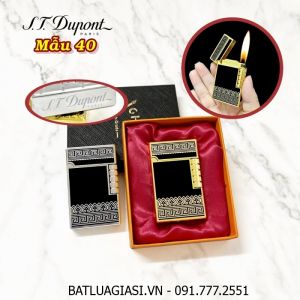 BẬT LỬA DUPONT HOA VĂN TRÁI TIM M-40 (S.T. DUPONT) (CÓ HỘP) - (XÀI GAS)
