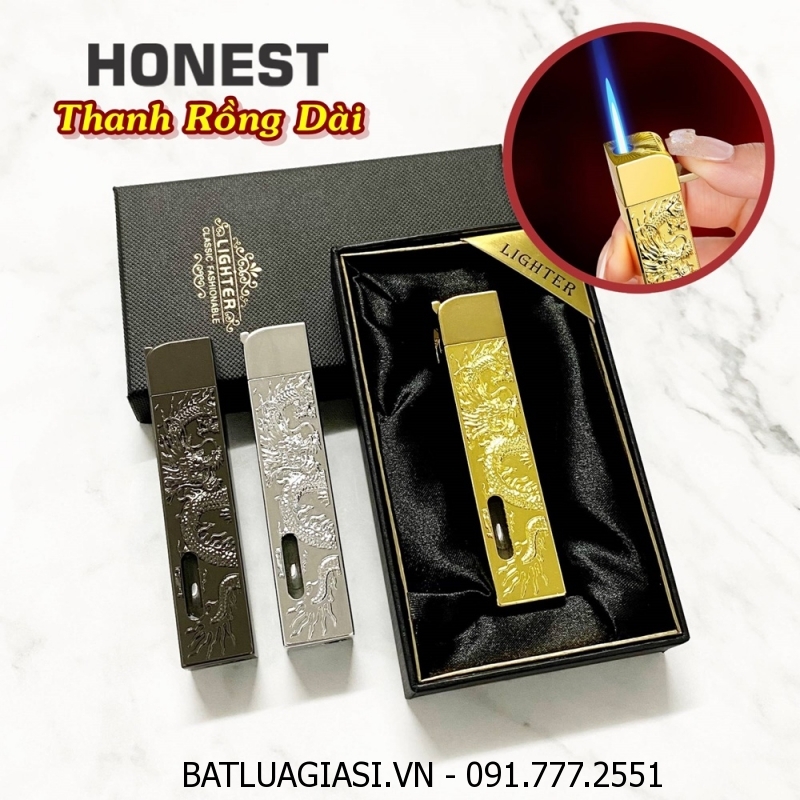 BẬT LỬA KHÈ HONEST HÌNH THANH RỒNG DÀI (CÓ HỘP) - (XÀI GAS)