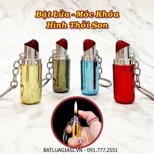 BẬT LỬA MÓC KHÓA HÌNH THỎI SON - (XÀI GAS)