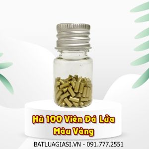 HŨ 100 VIÊN ĐÁ LỬA MÀU VÀNG (ĐÁ VÀNG)