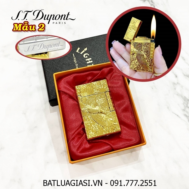 BẬT LỬA DUPONT HÌNH ĐẠI BÀNG M-2 (S.T. DUPONT) (CÓ HỘP) - (XÀI GAS)