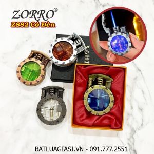 BẬT LỬA KHÈ GAS LỘ THIÊN ZORRO Z882 (CÓ ĐÈN NHẤP NHÁY) (CÓ HỘP) - (XÀI GAS)