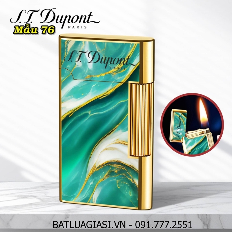 BẬT LỬA DUPONT VÂN ĐÁ M-76 (S.T. DUPONT) - (XÀI XĂNG)
