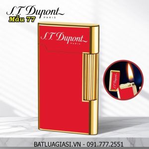BẬT LỬA DUPONT VÀNG ĐỎ M-77 (S.T. DUPONT) - (XÀI XĂNG)
