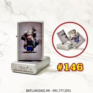 BẬT LỬA ZIPPO SƠN TĨNH ĐIỆN 2 MẶT CHỦ ĐỀ TÂY DU KÝ HÌNH SA TĂNG (CÓ MỘC ĐÁY) - (XÀI XĂNG) #146