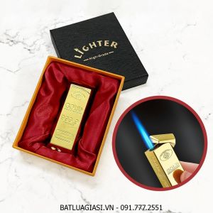 BẬT LỬA KHÈ HÌNH THỎI VÀNG KHỐI 9999 (CÓ HỘP) - (XÀI GAS)