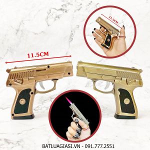 BẬT LỬA KHÈ HÌNH SÚNG CZ-83 MINI (SIZE: 11.5CM) - (XÀI GAS)