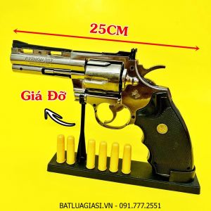 BẬT LỬA KHÈ HÌNH SÚNG RULO LỚN TRÁI KHẾ XOAY (CÓ GIÁ ĐỠ) SIZE: 25CM - (XÀI GAS)