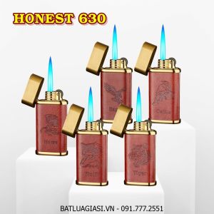 BẬT LỬA KHÈ HONEST 630 BỌC DA HÌNH THÚ - GAS ĐÁ RÃNH TAY - (XÀI GAS)