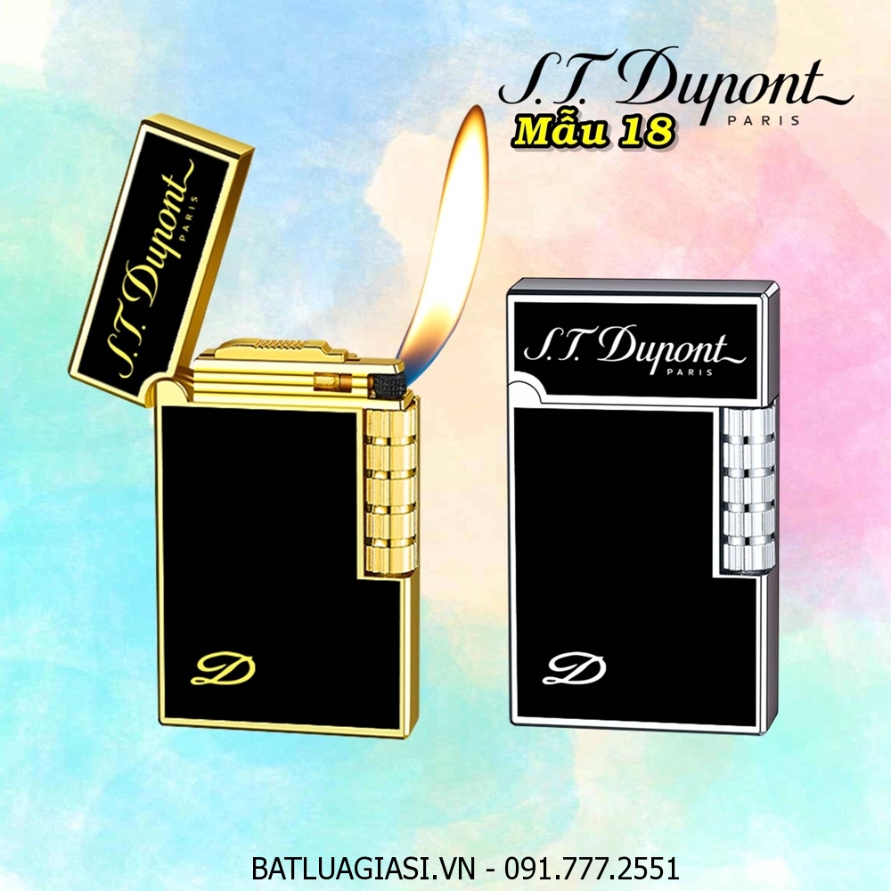 BẬT LỬA DUPONT CHỮ D (S.T. DUPONT) M-18 - (XÀI GAS)