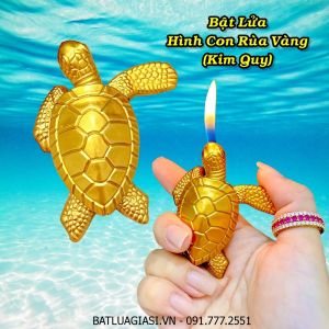 BẬT LỬA HÌNH CON RÙA VÀNG (KIM QUY) - (XÀI GAS)