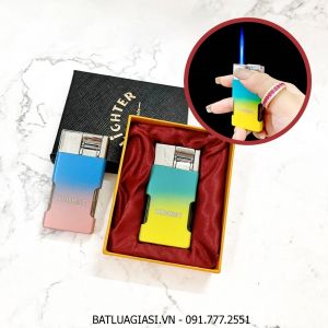 BẬT LỬA KHÈ HONEST 538 MÀU CẦU VÒNG (CÓ HỘP) - (XÀI GAS)