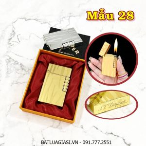 BẬT LỬA DUPONT HÌNH VÂN NƯỚC M-28 (S.T. DUPONT) (CÓ HỘP) - (XÀI GAS)