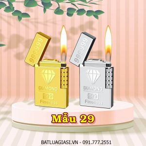 BẬT LỬA DUPONT HÌNH KIM CƯƠNG 999 M-29 (S.T. DUPONT) - (XÀI GAS)